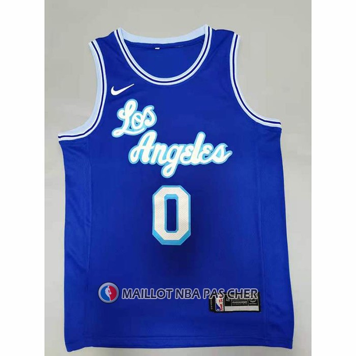 Maillot Los Angeles Lakers Russell Westbrook NO 0 Hardwood Classic 2021-2022 Bleu